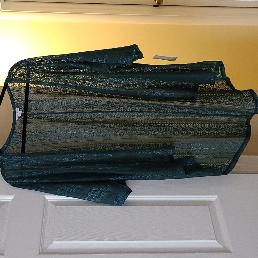 LuLaRoe Lindsay Lace Dark Green